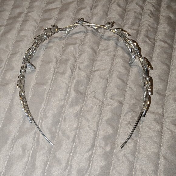 $1 with Bundle ~ Leaf Headband Bridal Vine Hair Accessory MISSING STONE 5478 - Picture 6 of 6